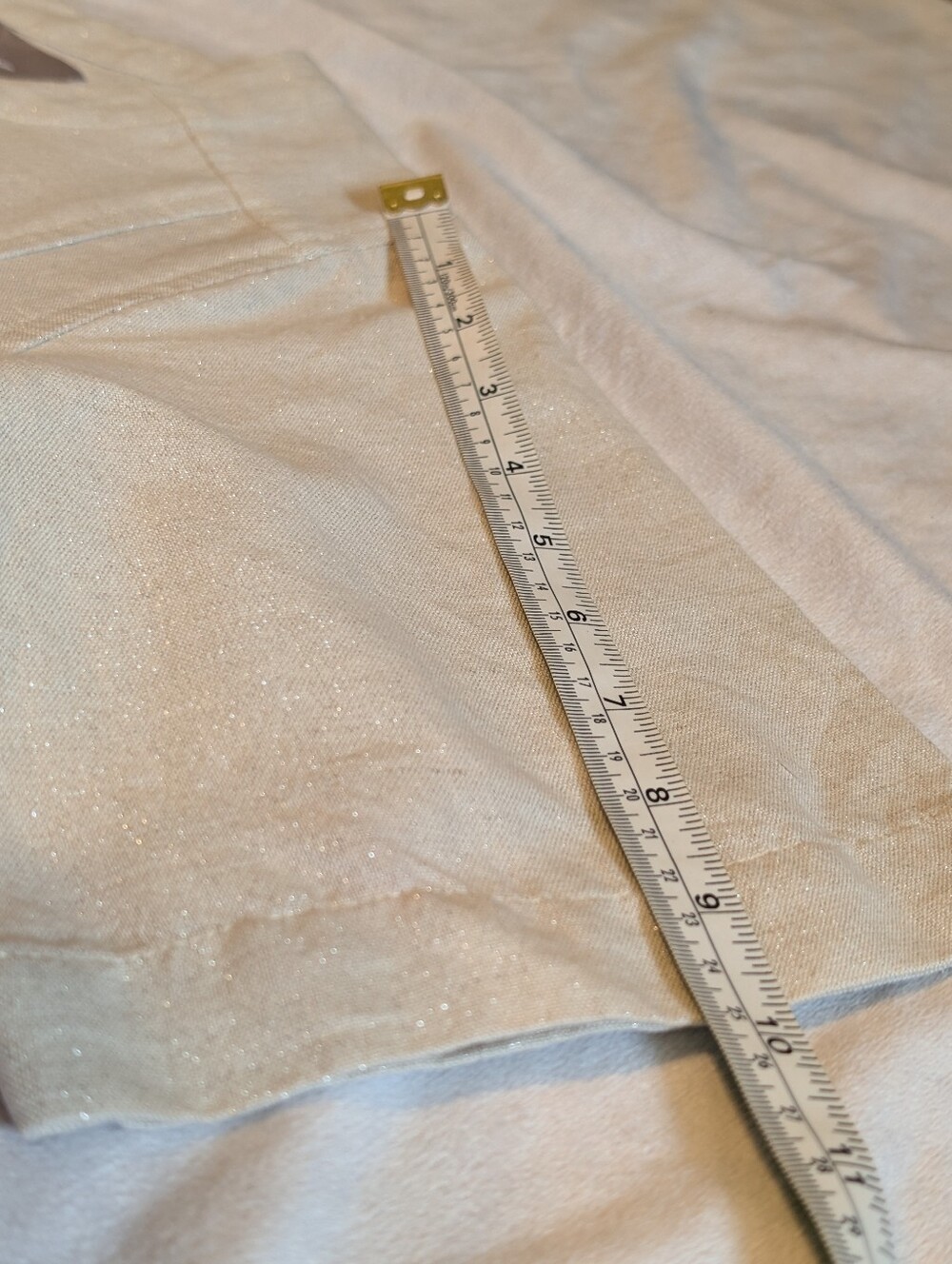 Crown Linen Designs 100% Linen with glitter Dress size small - Picture 6 of 10